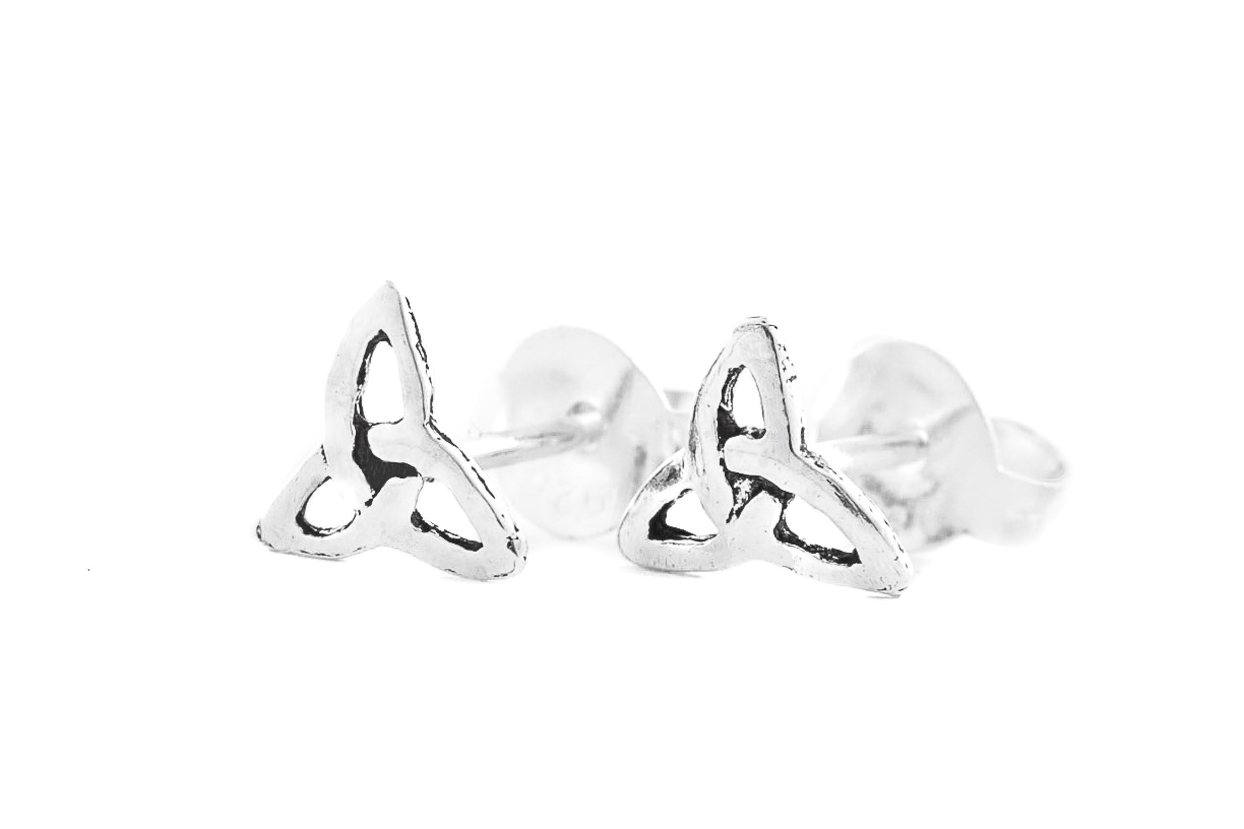 Ohrstecker Keltische Dreiheit Ø 6 mm  Silber - ost14