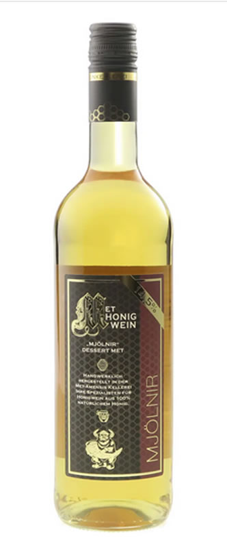 Met Mjölnir, starker süßer Honigwein, Germanen Krafttrunk, 14,5% vol., Flasche - 0,75 l