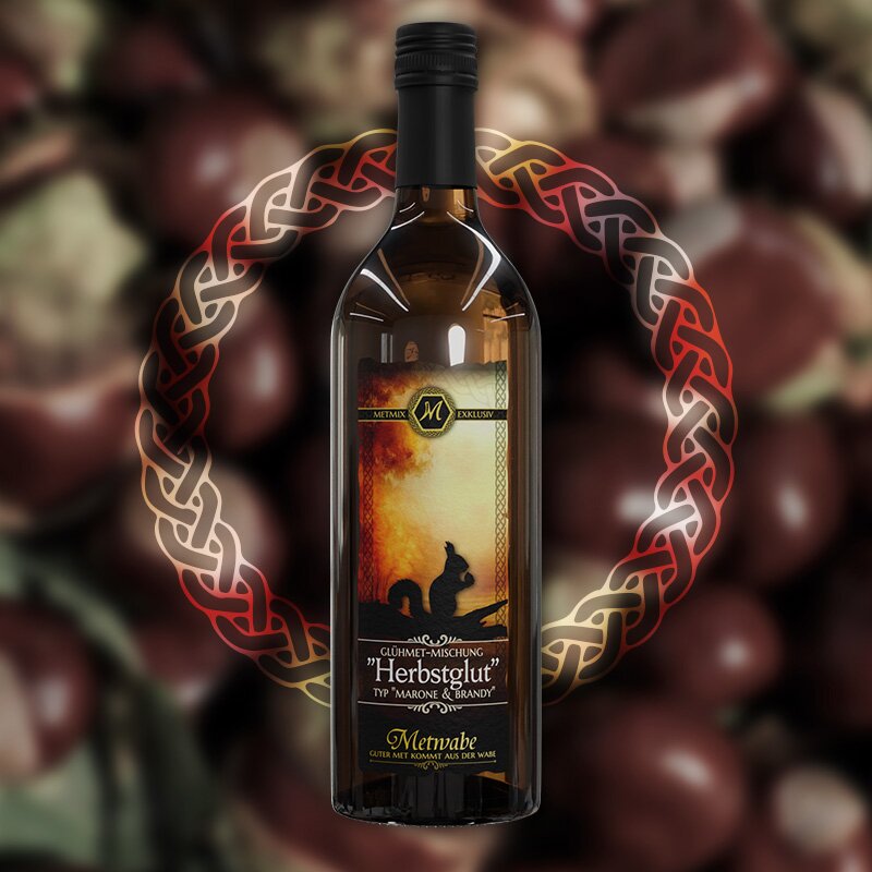 Met / Honigwein Exklusiv "Herbstglut" Typ "Marone & Brandy" 0,75l 8%vol