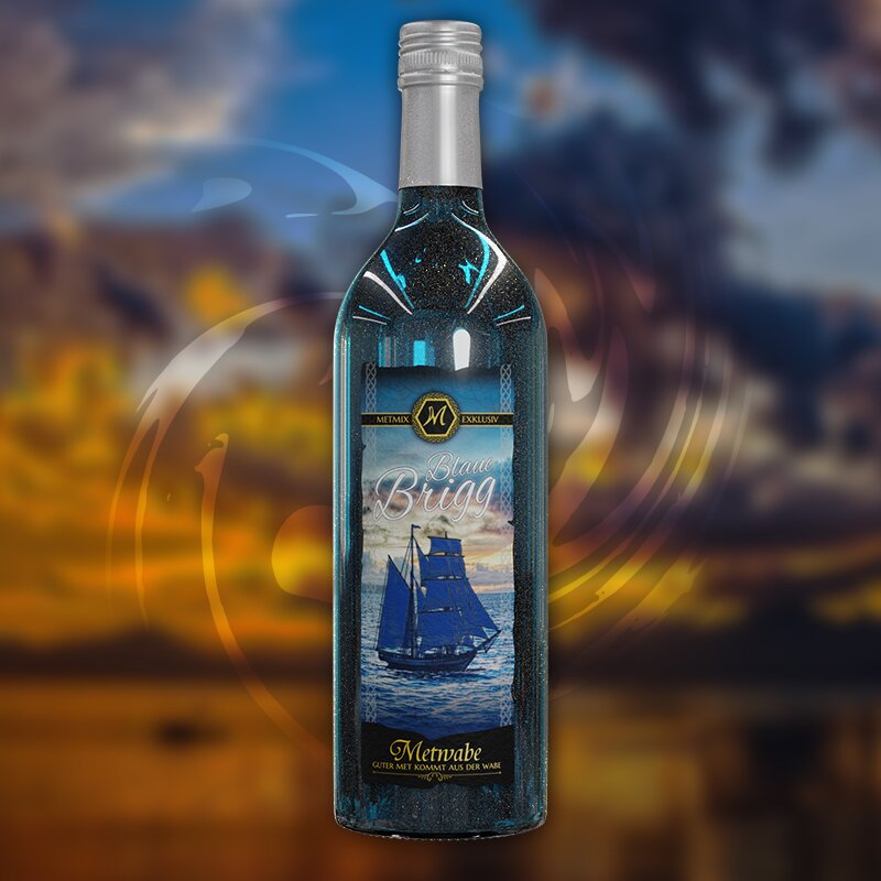 Met / Honigwein - BLAUE BRIGG "Blue Rum" - 0,75l - 11,5%vol