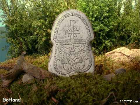 Runenstein / Bildstein von Sjonhems kyrka - Gotland, Schweden - G 134 - Nr.8