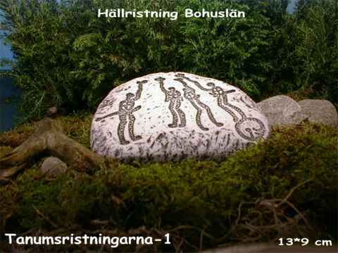 Image stone - rock carving from Tanumshede in Bohuslän - Sweden - No. 3