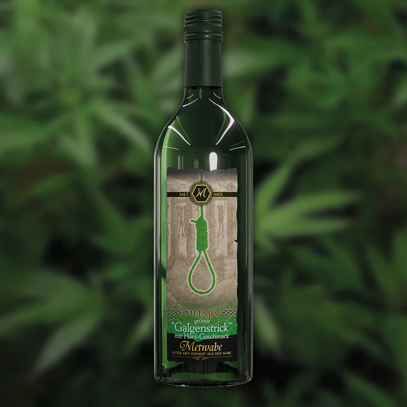 Met-Mix-Grüner Galgenstrick "MetMix Hanfaroma" - 0,75 l - 9 % vol - Honigwein - Mix
