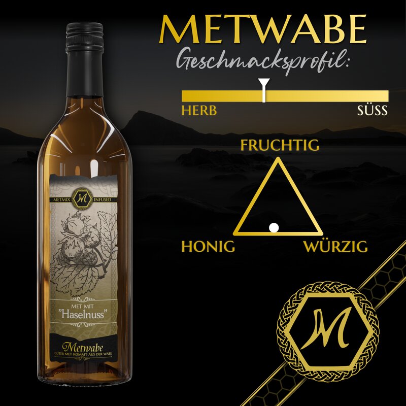 Met / Honigwein mit Haselnüssen - 0,75l - 11%vol