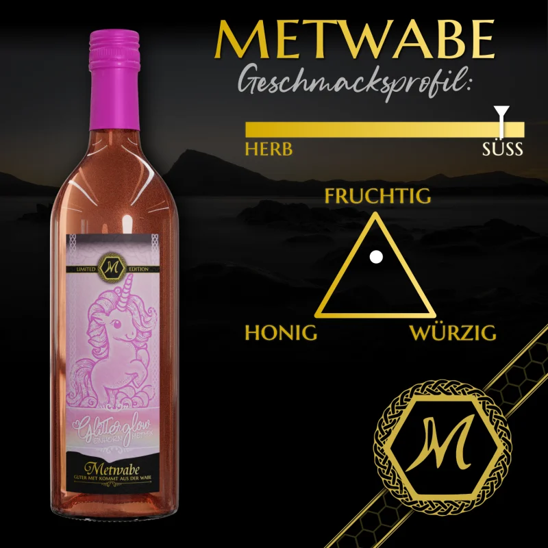 Magic Mead Glitterglow "Bubblegum" - 0,75l - 7%vol - Met /Honigwein - Mix