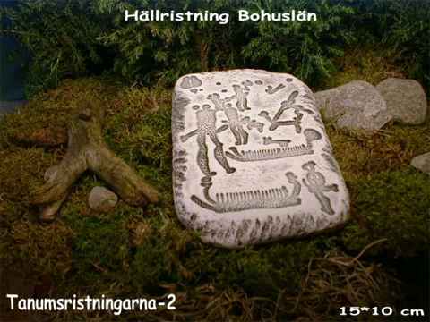 Image stone - rock carving from Tanumshede in Bohuslän - Sweden - No. 4