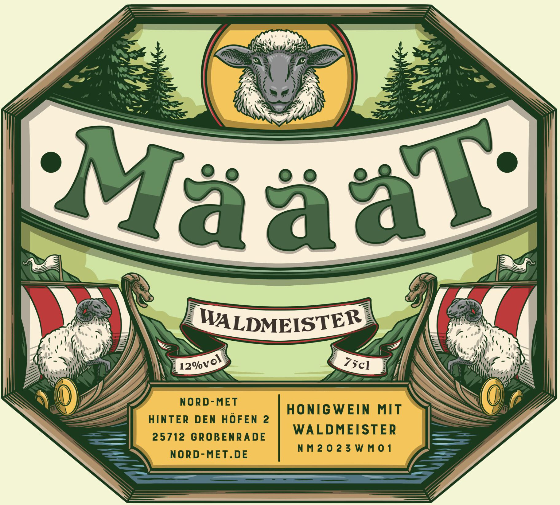 Nord-Met Määät (Waldmeister) - 0,75 l - Waldmeister Met