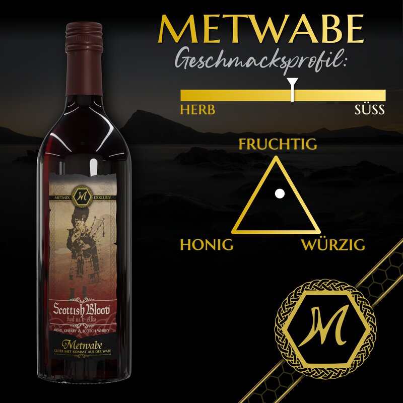 Met Scottish Blood "Kirsche & Whisky" - 0,75l - 10% vol