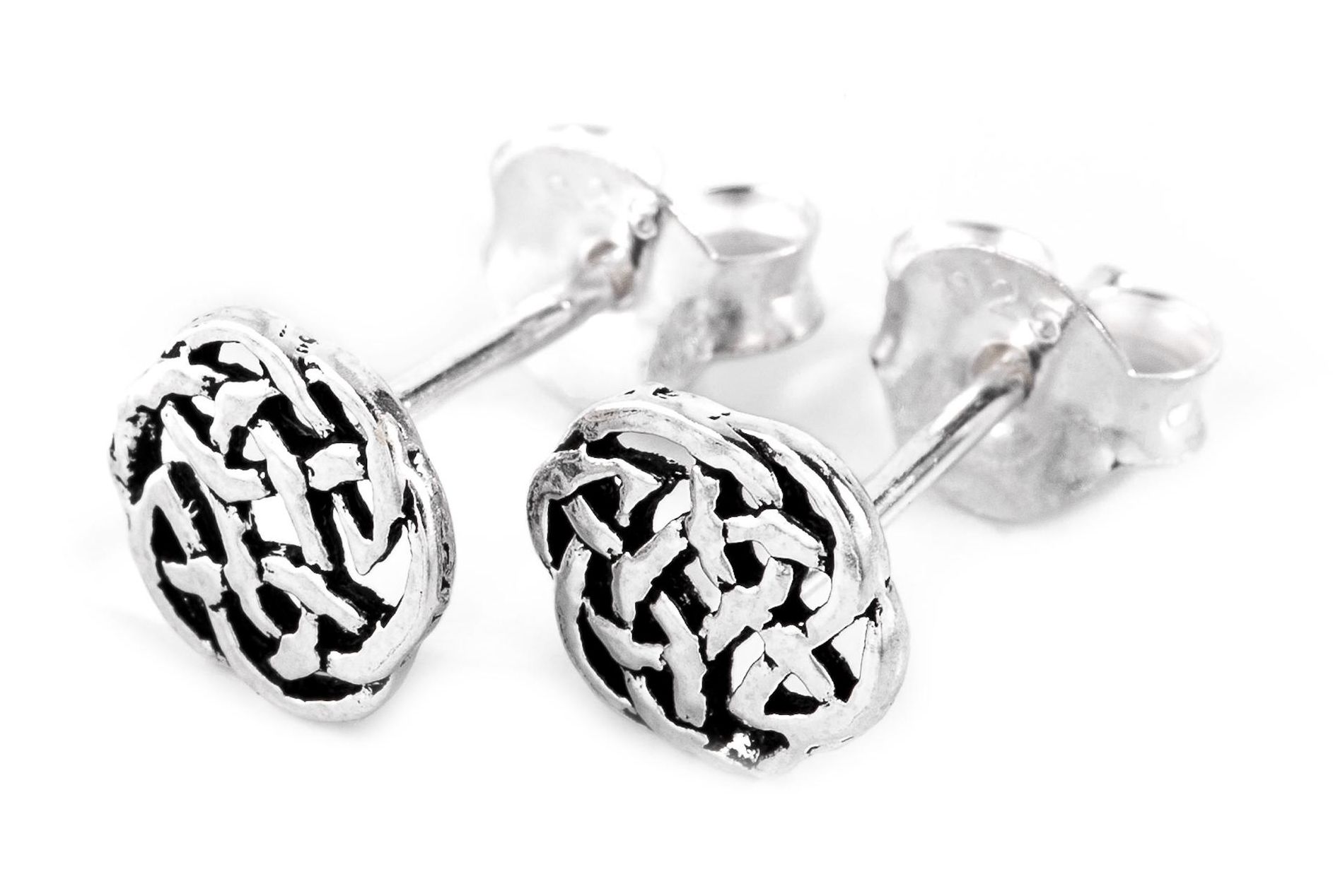 Ohrstecker Keltische Knoten Ø 6 mm Silber - ost13
