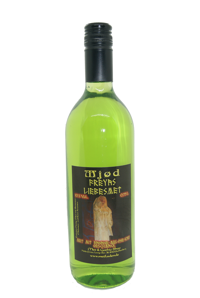 Mjød Freyas Liebesmet-Met mit Banane-Melonen-Kiwi-Geschmack 0,75 l