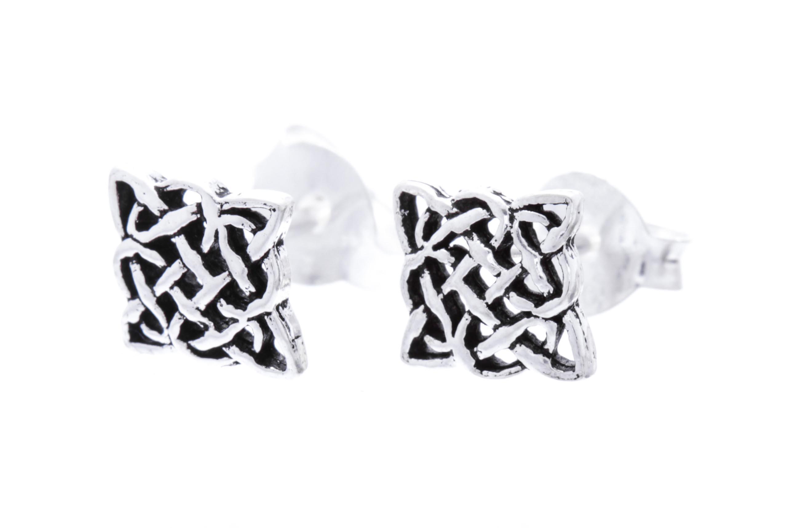 Ohrstecker  Keltische Knoten Ø 7 mm Ohrschmuck Silber - ost11