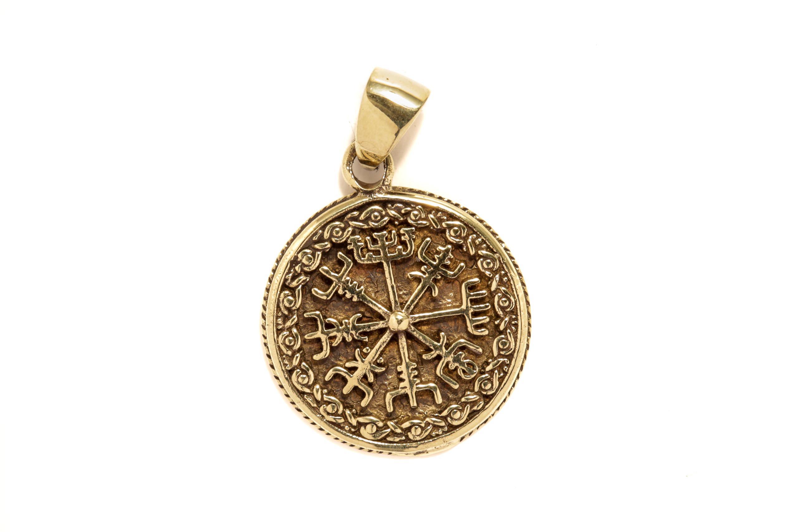 Pendant VÄGVESIR Ø 1.9 cm bronze - avb550