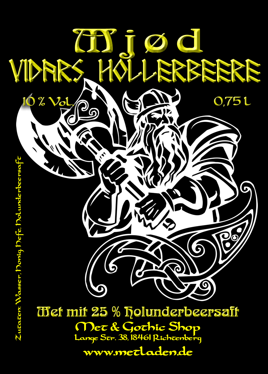 Vidars elderberry in 0.75 liter bottle - 10%