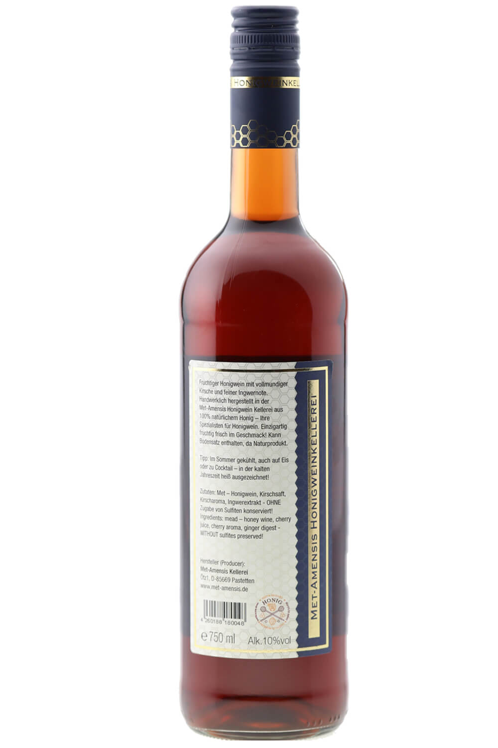 Kirsch-Met,  Met mit Kirschsaft und Ingwer - 0,75 l - 10 %