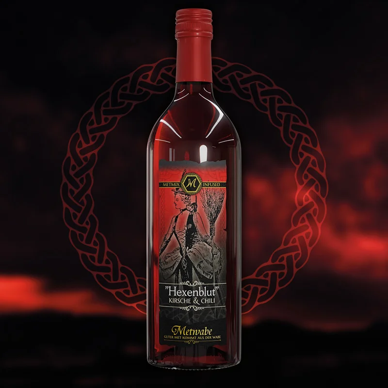 Hexenblut "Met mit Kirsch & Chili" - 0,75 l - 6 % vol - Honigwein