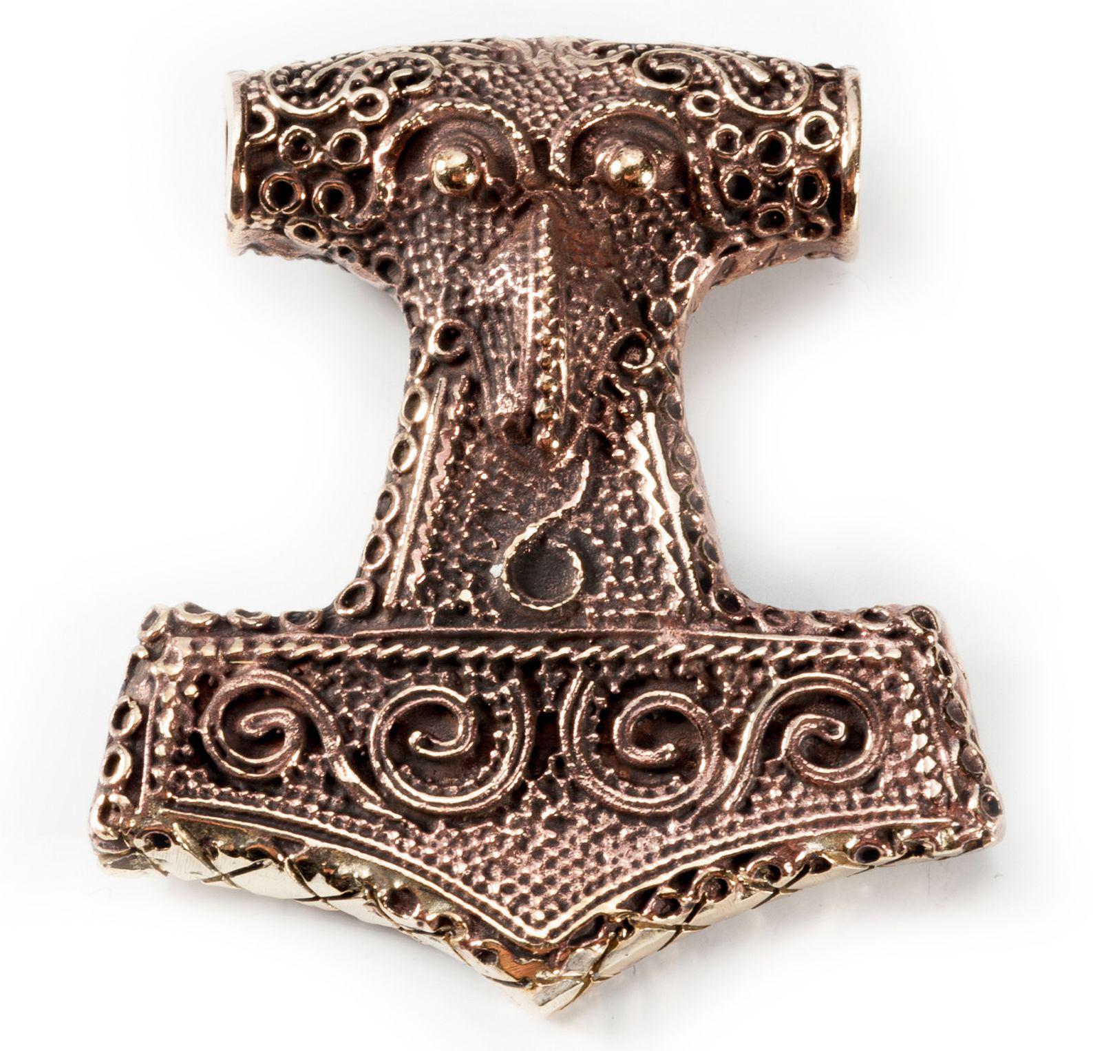 Großer Thorshammer Skånehammer Bronze 4 cm - atb28