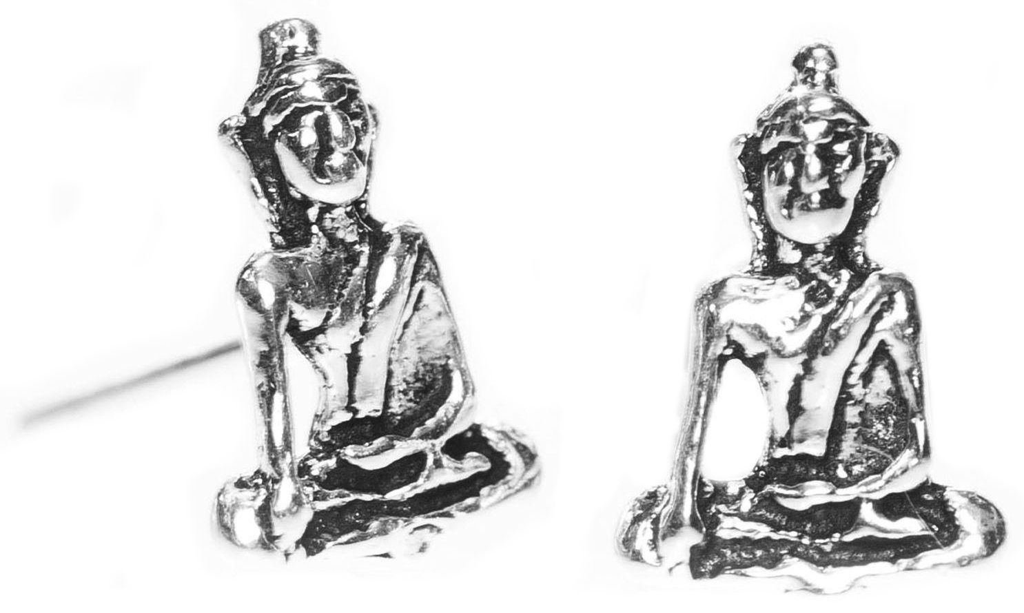 Ohrstecker SIDDHARTA 8 mm Kleiner Buddha Silber - ost26