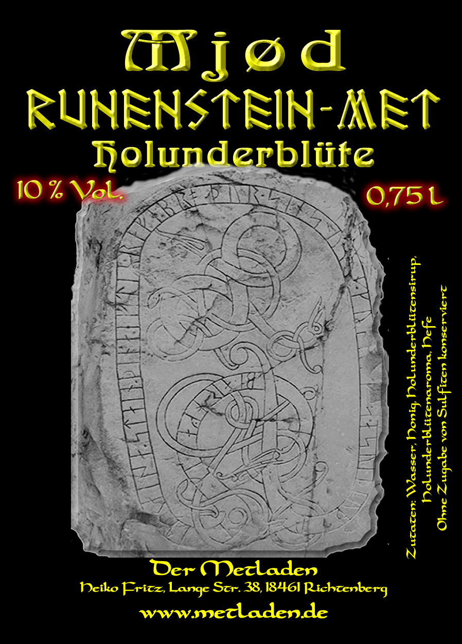 Runenstein-Met mit Holunderblüte - 0,75 l - 10 %