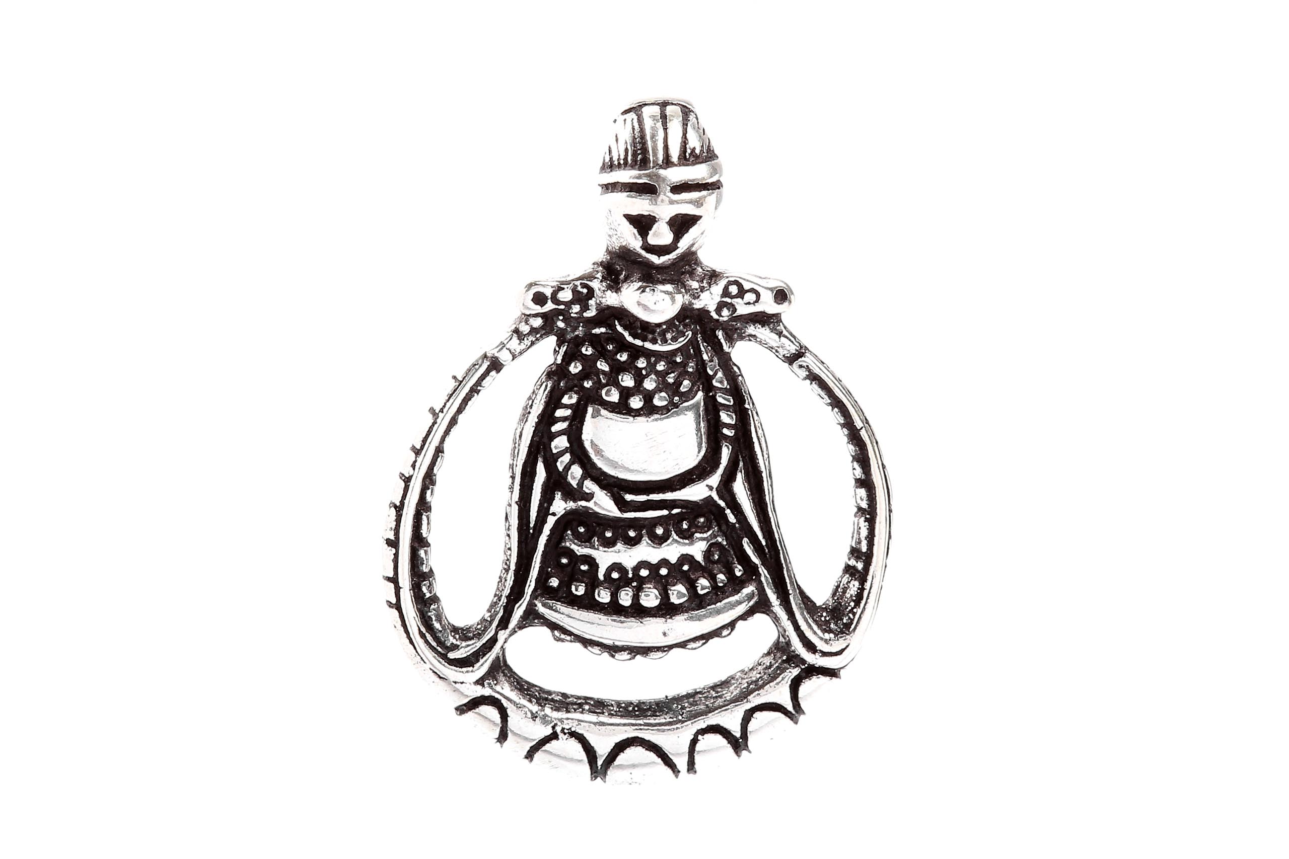 Anhänger FREJA 3.1 cm Silber - av50