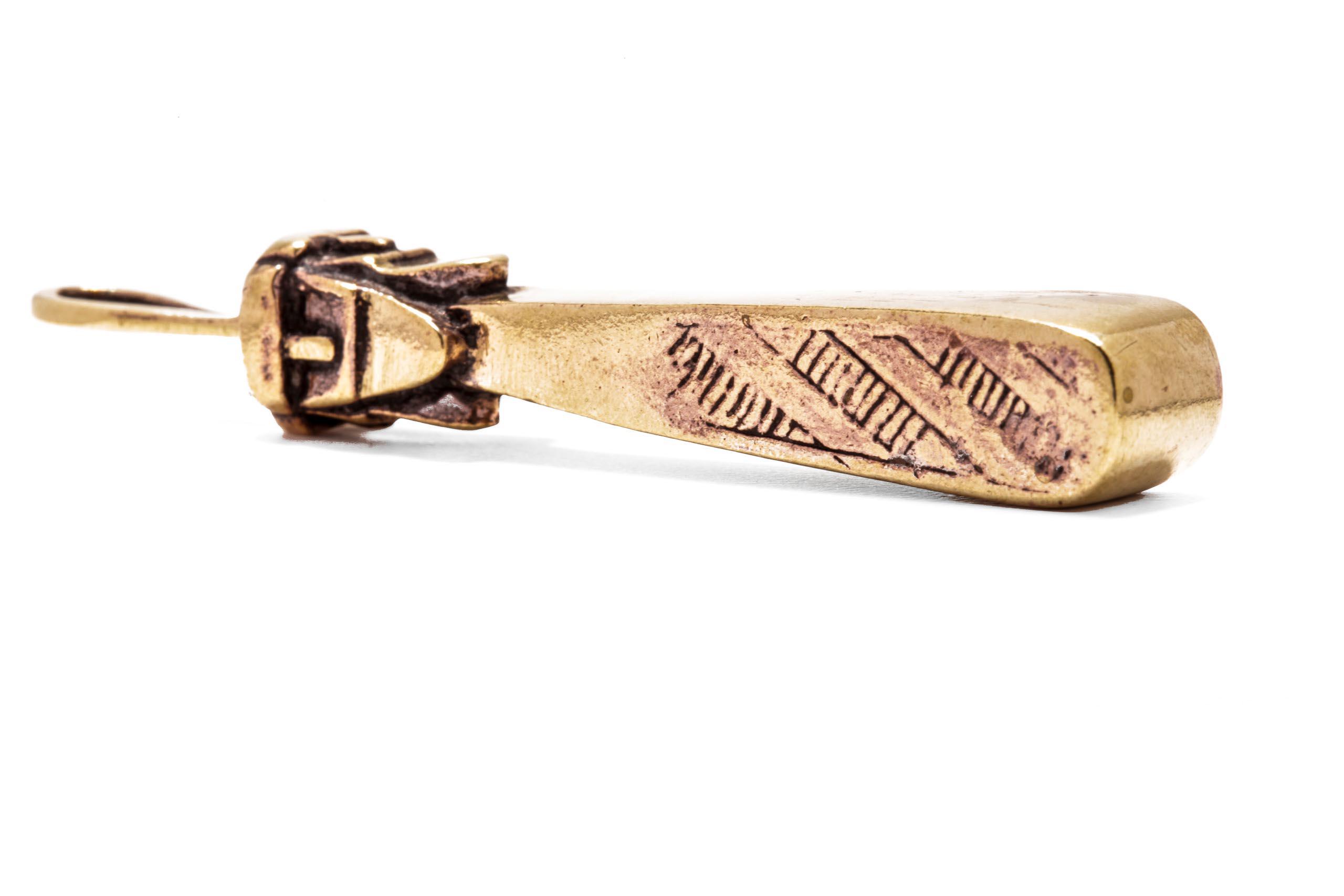 Anhänger SVANTVIT 6.5 cm Slawischer Kriegsgott Bronze - avb552