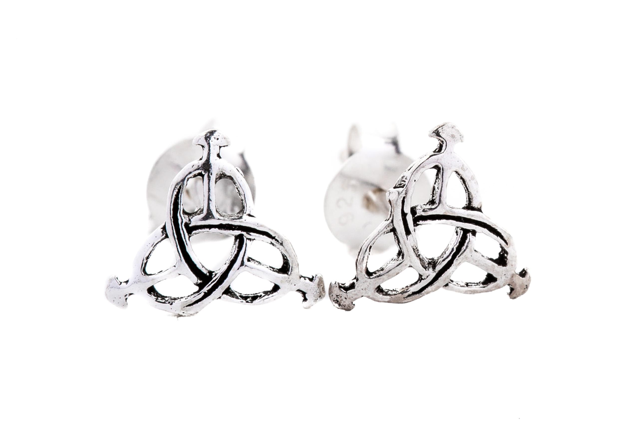 Ear studs Celtic Harmony 7 mm silver - ost101