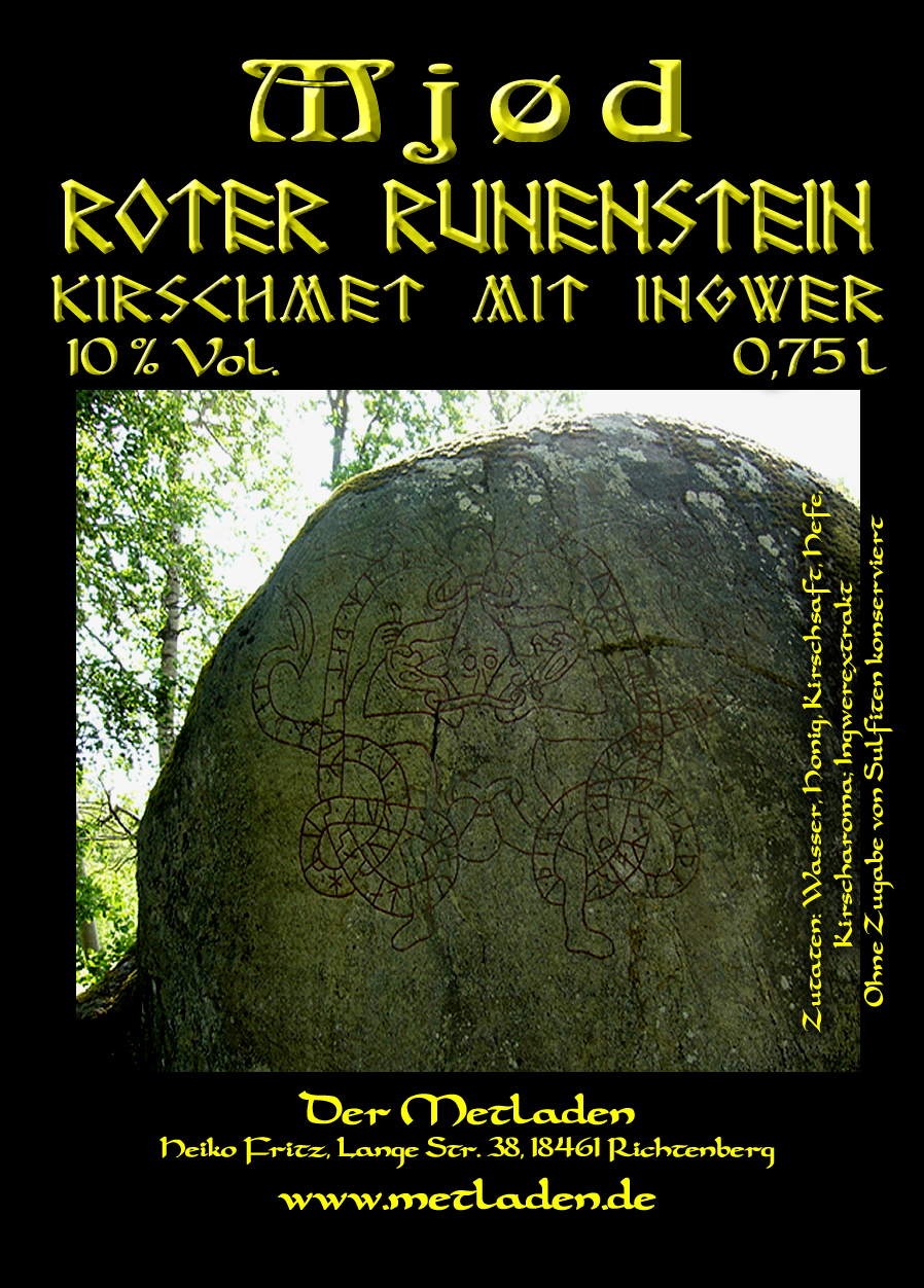 Red Runestone - Cherry Mead with Ginger - 0.75 l - 10%