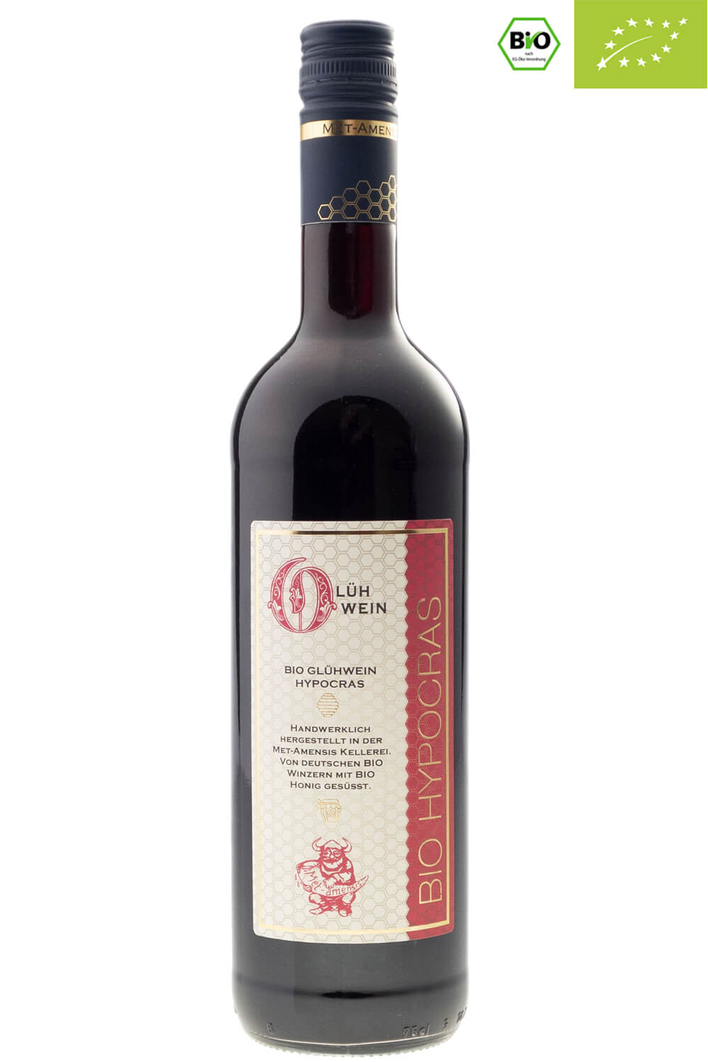 HYPOCRAS | Glühwein mit Honig in Bio-Qualität - ohne Kristallzucker, 12% vol. | 750 ml