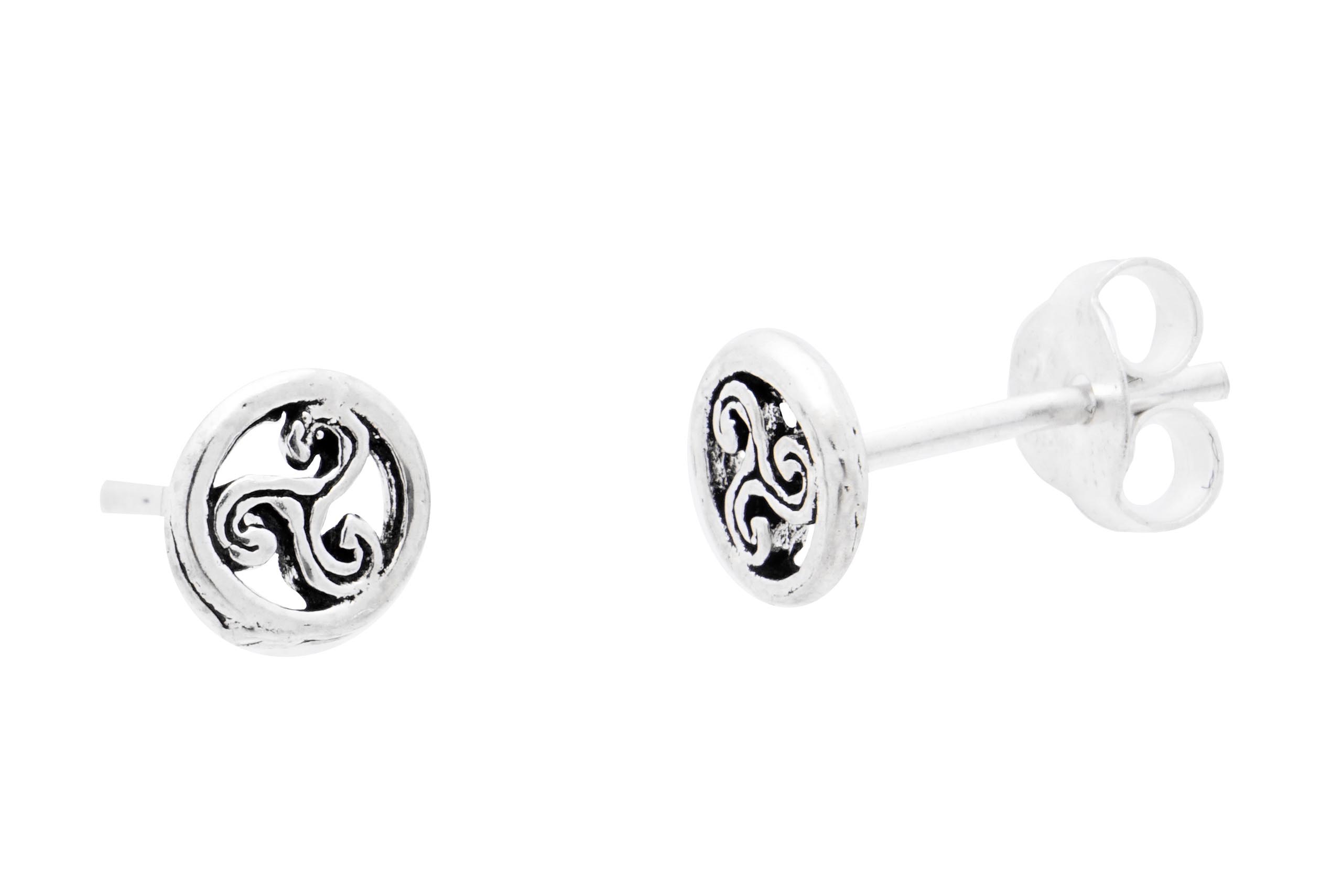 Ohrstecker Triskele 5 mm Silber - ost9