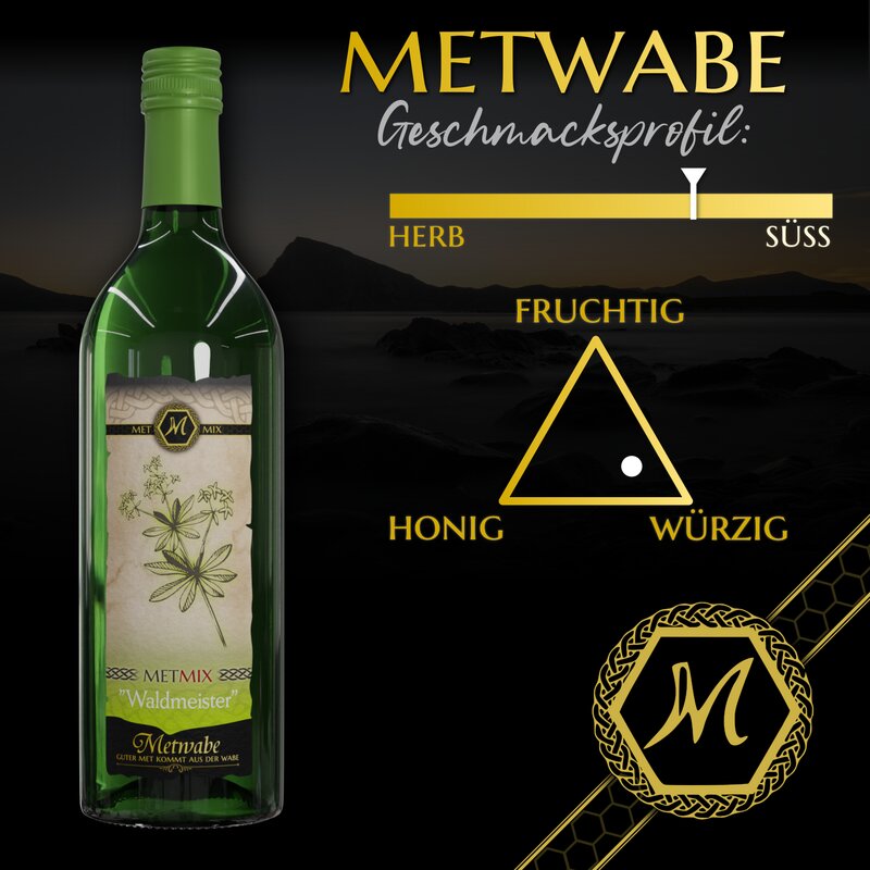 Mead - honey wine - woodruff mix - 0.75l - 7.5% vol