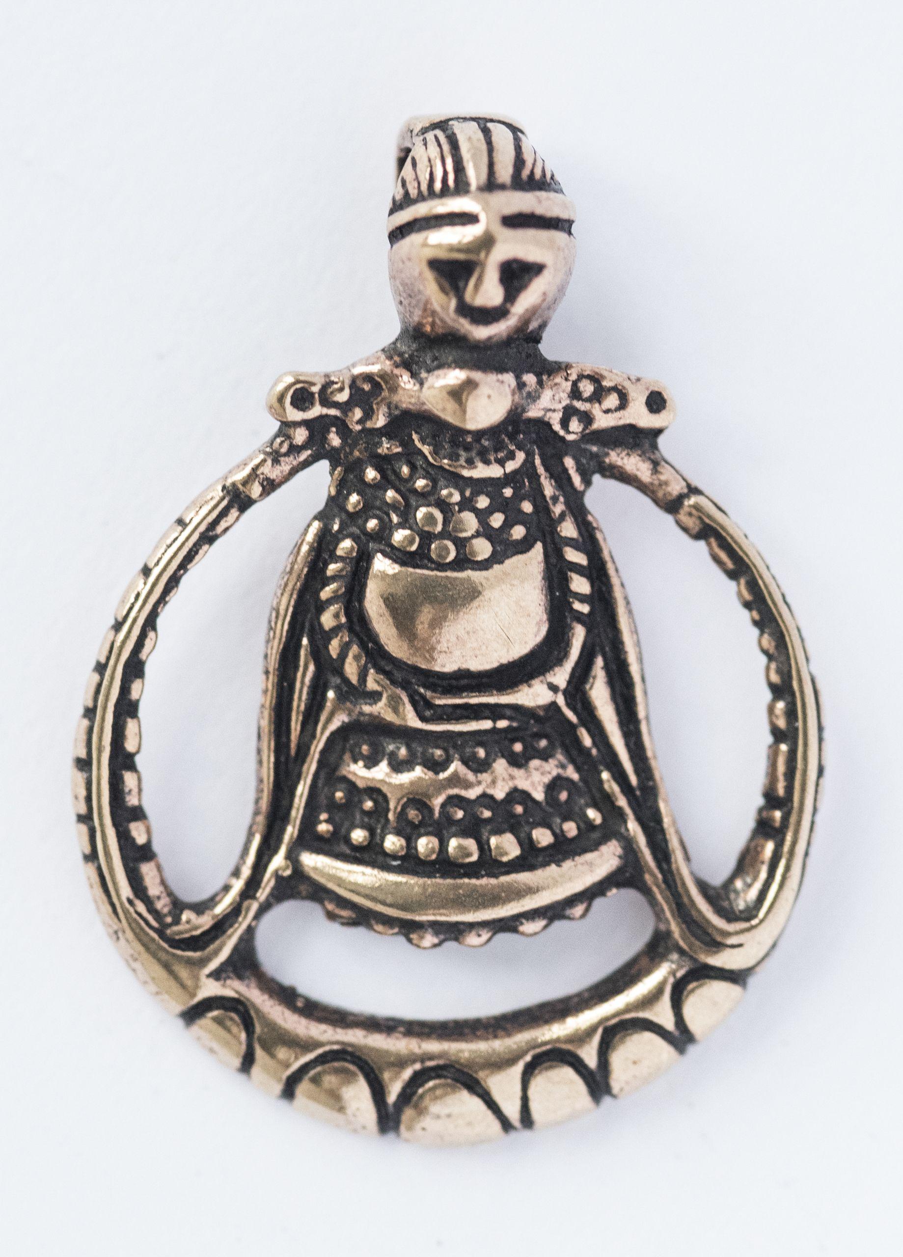 Anhänger FREJA 3,1 cm Bronze - avb513