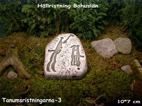 Image stone - rock carving from Tanumshede in Bohuslän - Sweden - No. 5