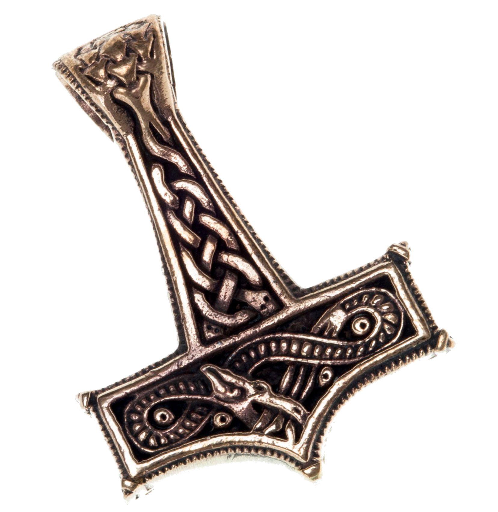Großer Thorshammer 4.2 cm Bronze - atb47