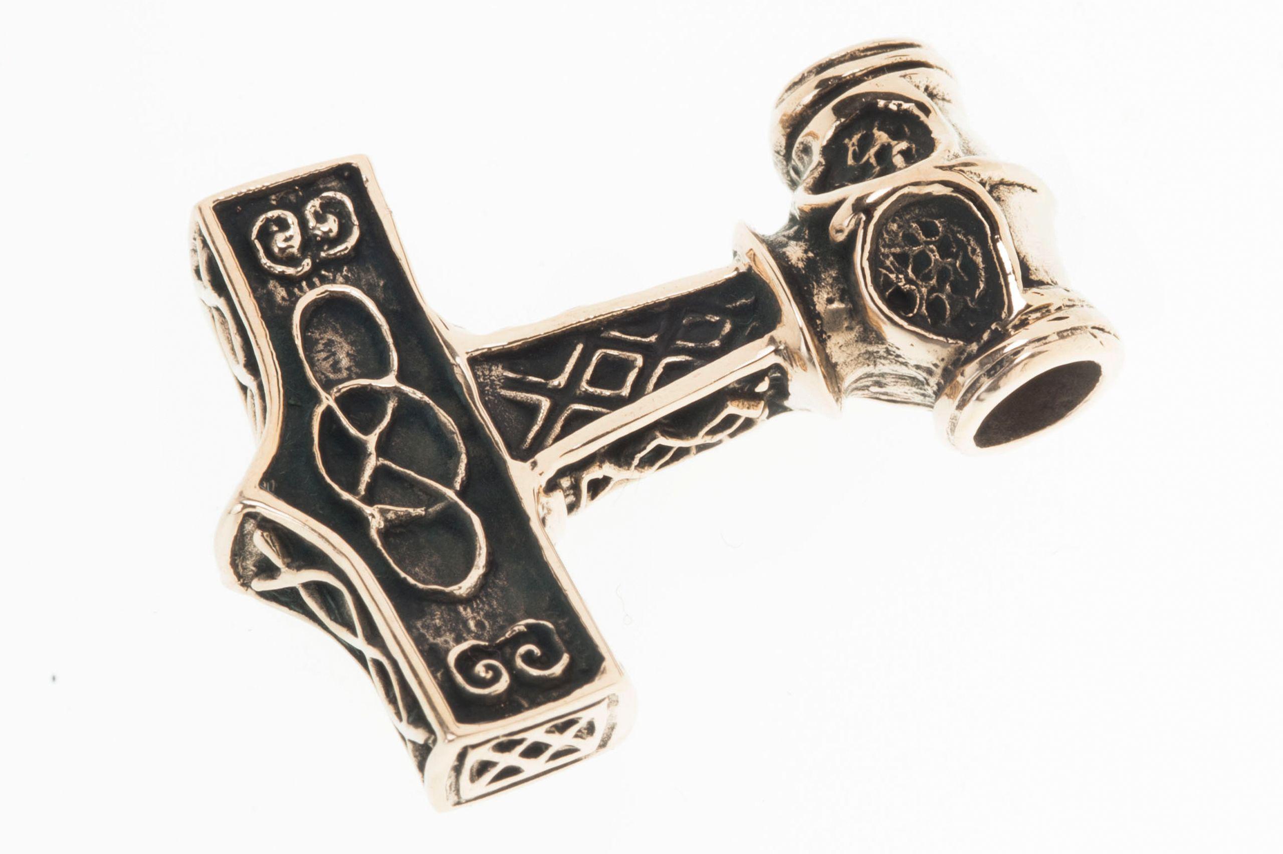 Large Thor's Hammer, bronze 3.5 cm - atb55