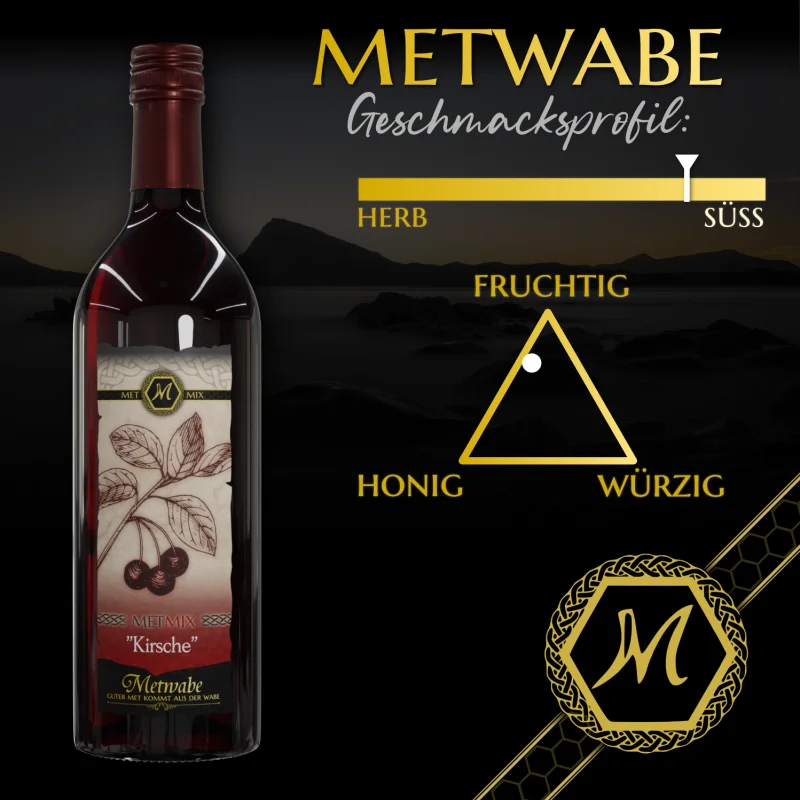 Met - Mix - Kirsche - 0,75 l - 6 % vol - Honigwein - Mix