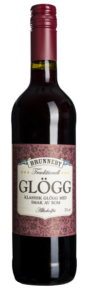 Brunneby-Traditioneller Roter Glögg mit Rum-Aroma -Alkoholfrei - 0,75 l