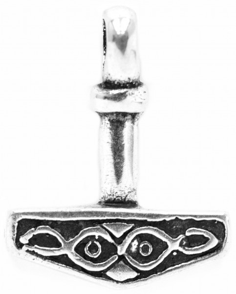 Thors Hammer 2.7 cm Silber - at20
