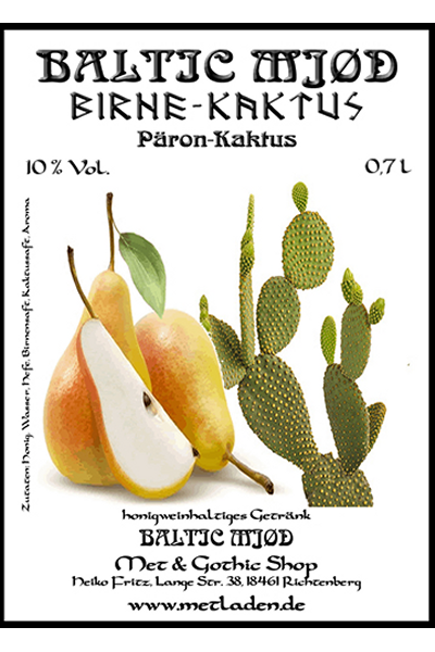 Met mit Birne-Kaktus Geschmack - Baltic Mjød - 0,7 l