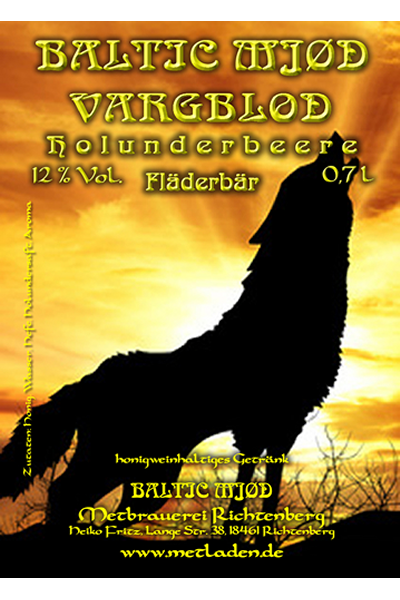 Vargblod - Holunderbeere -Baltic Mjød - 0,7 l - 12 %