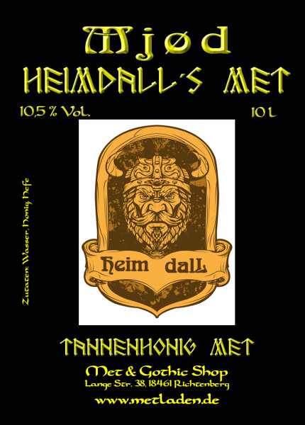 Heimdalls Mjød - Tannenhonig-Met 10 % - 10 Liter Kanister
