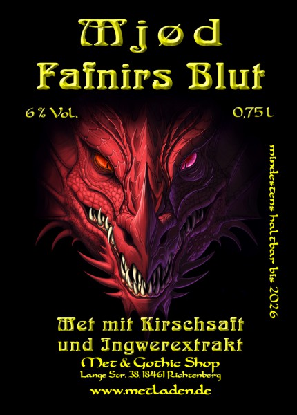 Fafnirs Blut - Met mit Kirsche und Ingwer - 6 % - 0,75 l