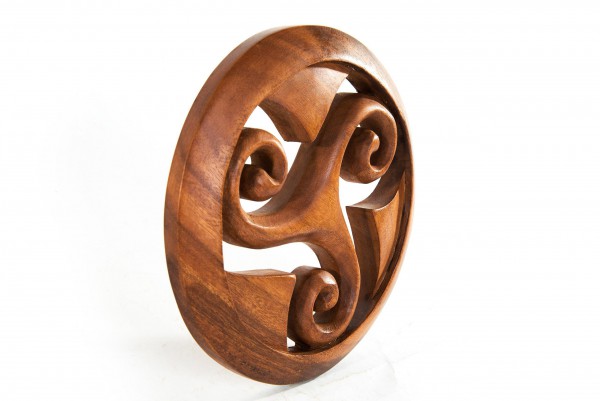 Wandbild - Keltische Triskele im Kreis - Ø 22 cm - ws114