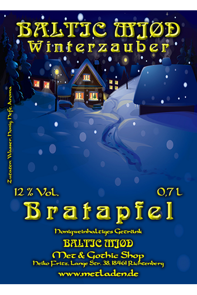 Winterzauber - Met mit Bratapfel- Baltic Mjød -0,7 - 12%