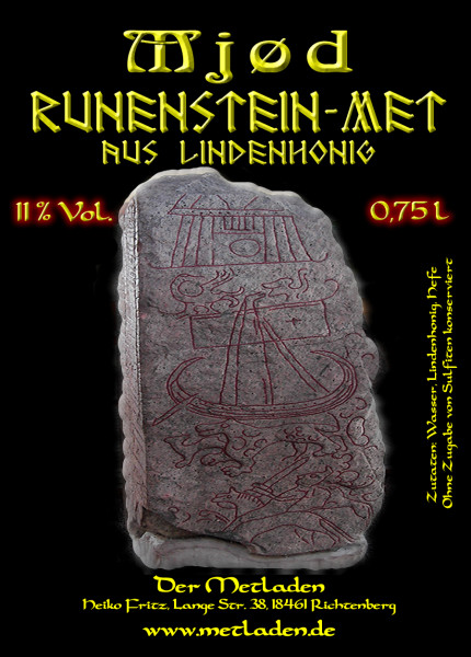 Runenstein-Met aus Lindenblütenhonig - 0,75 l - 11 % 