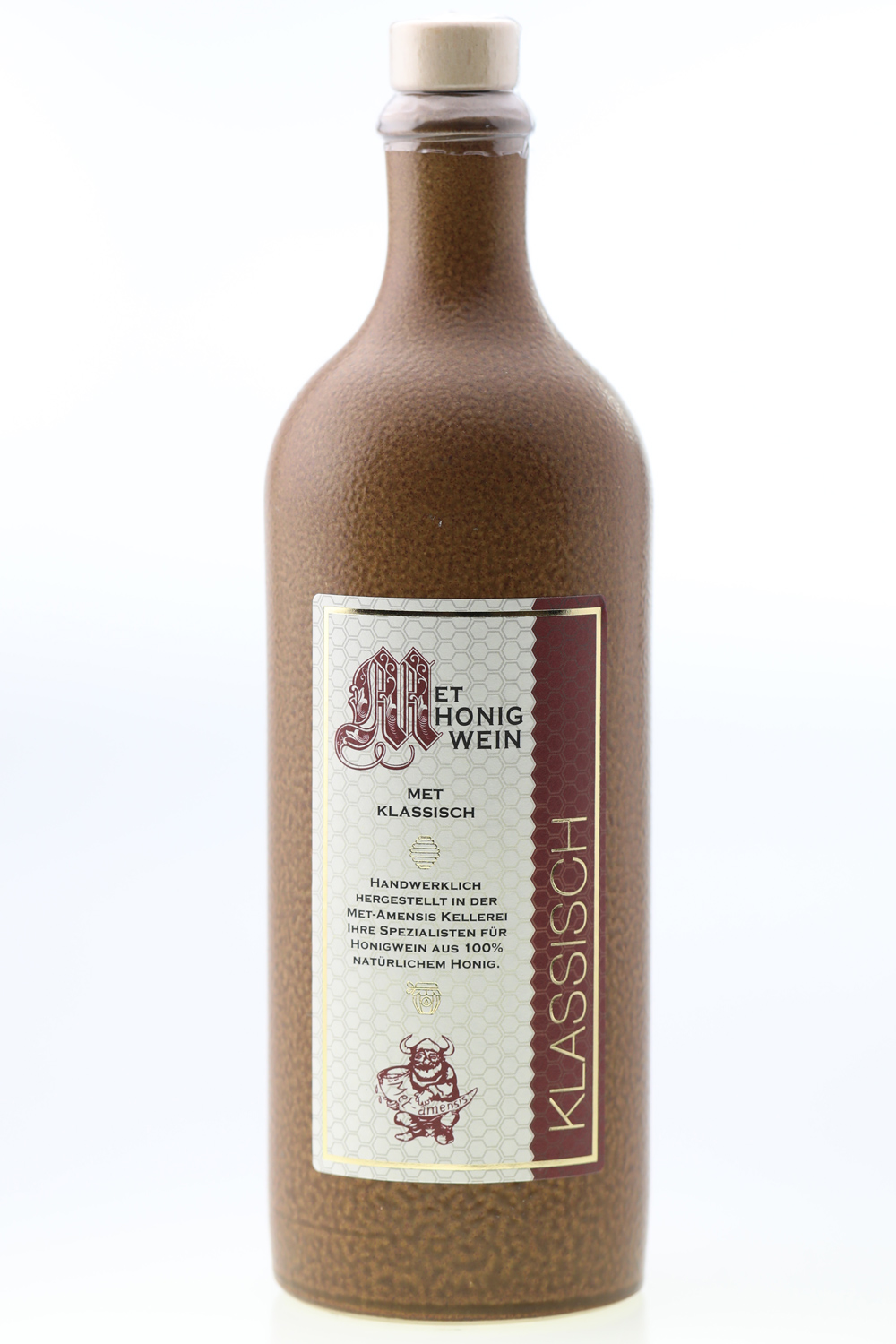 Met klassischer Honigwein - 11% 0,75l DER - in METLADEN Fl. | Tonflasche