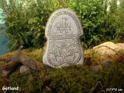Runenstein / Bildstein von Sjonhems kyrka - Gotland, Schweden - G 134 - Nr.18