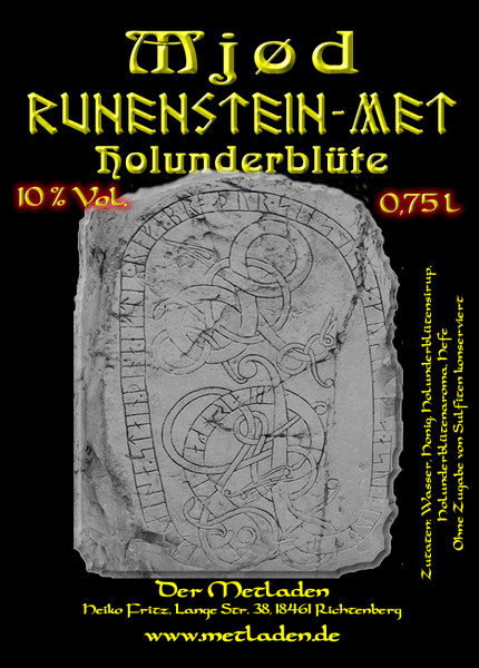 Runenstein-Met mit Holunderblüte - 0,75 l - 10 %